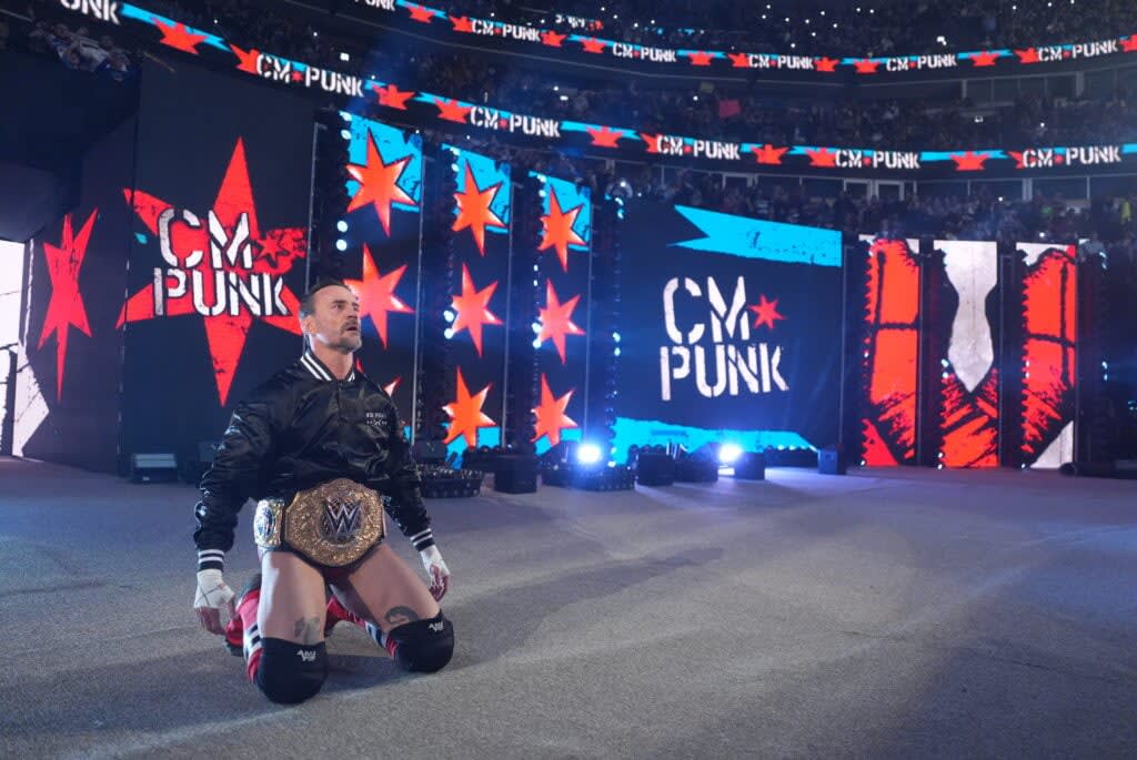 WWE star CM Punk channels Michael Jordan and Chicago Bulls in epic ...