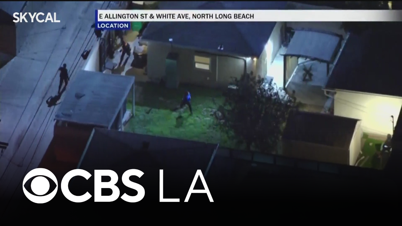 Stolen vehicle suspect tackled by LAPD officers after lengthy pursuit ...