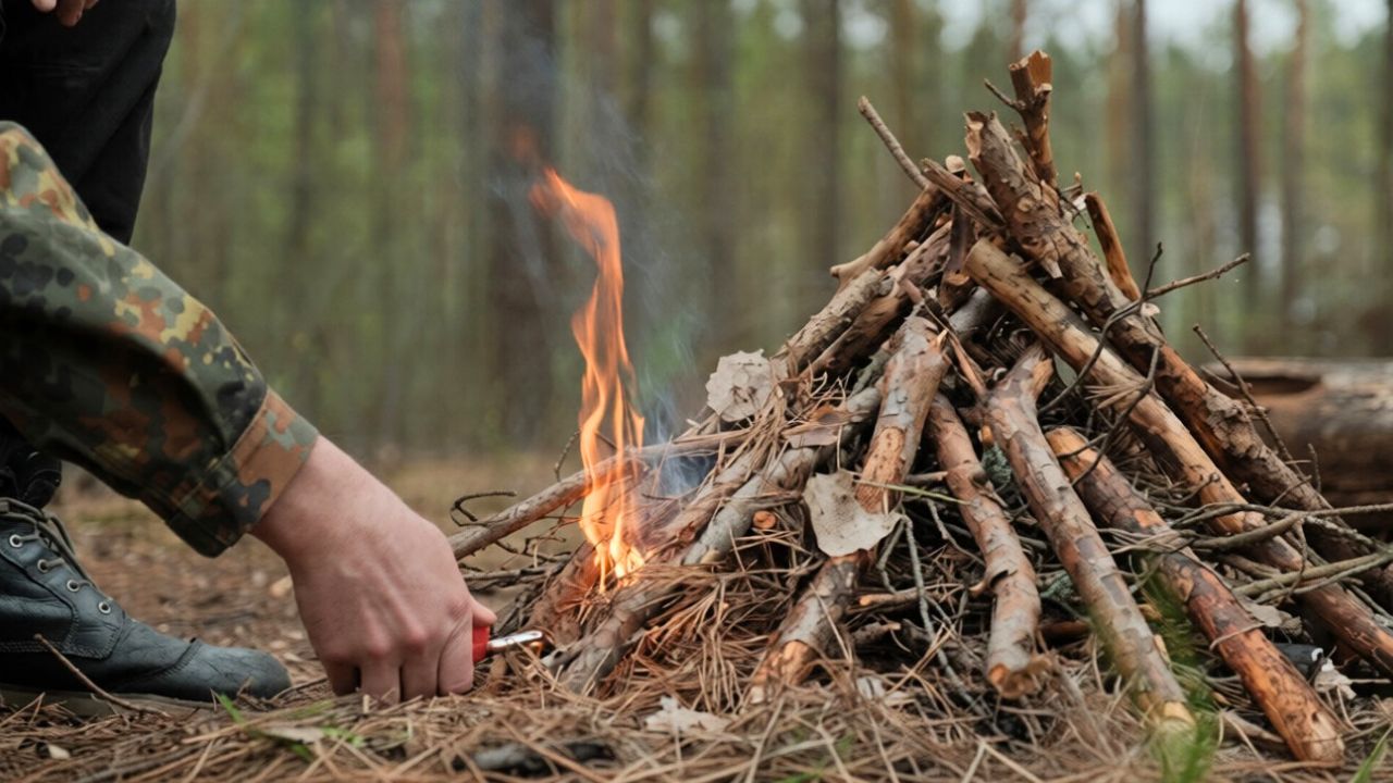 A 3-piece fire kit that works when everything is soaked