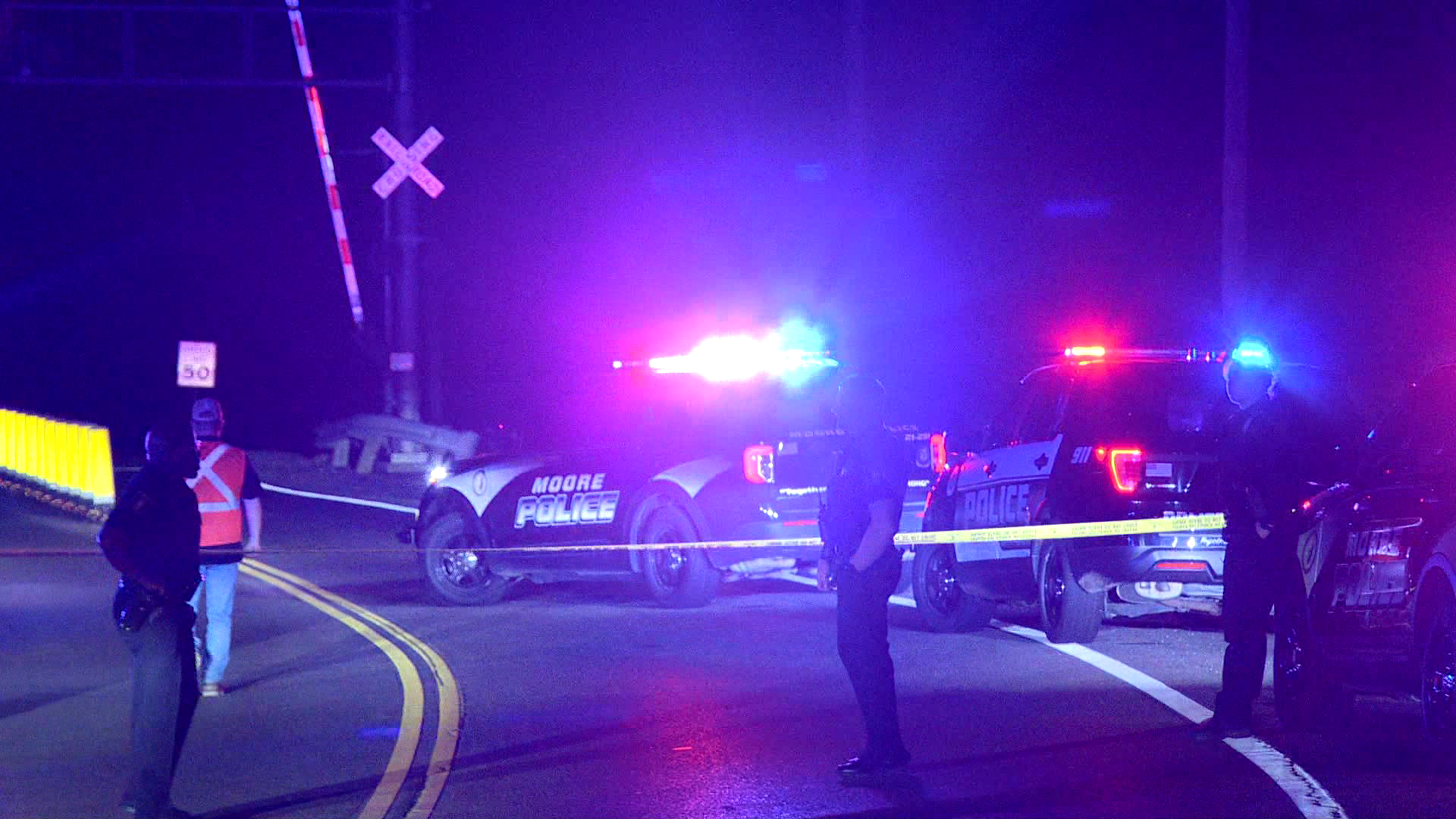 Pedestrian struck & killed by train near Moore overnight