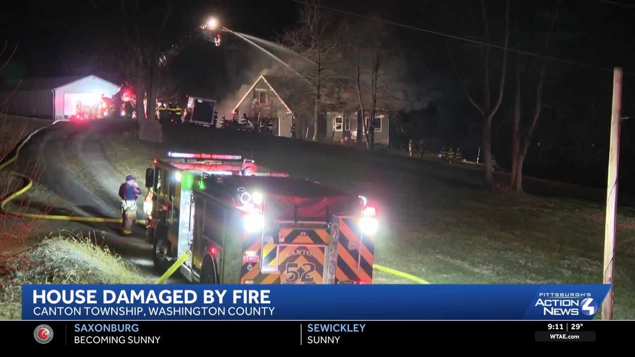House partially collapses after fire in Washington County