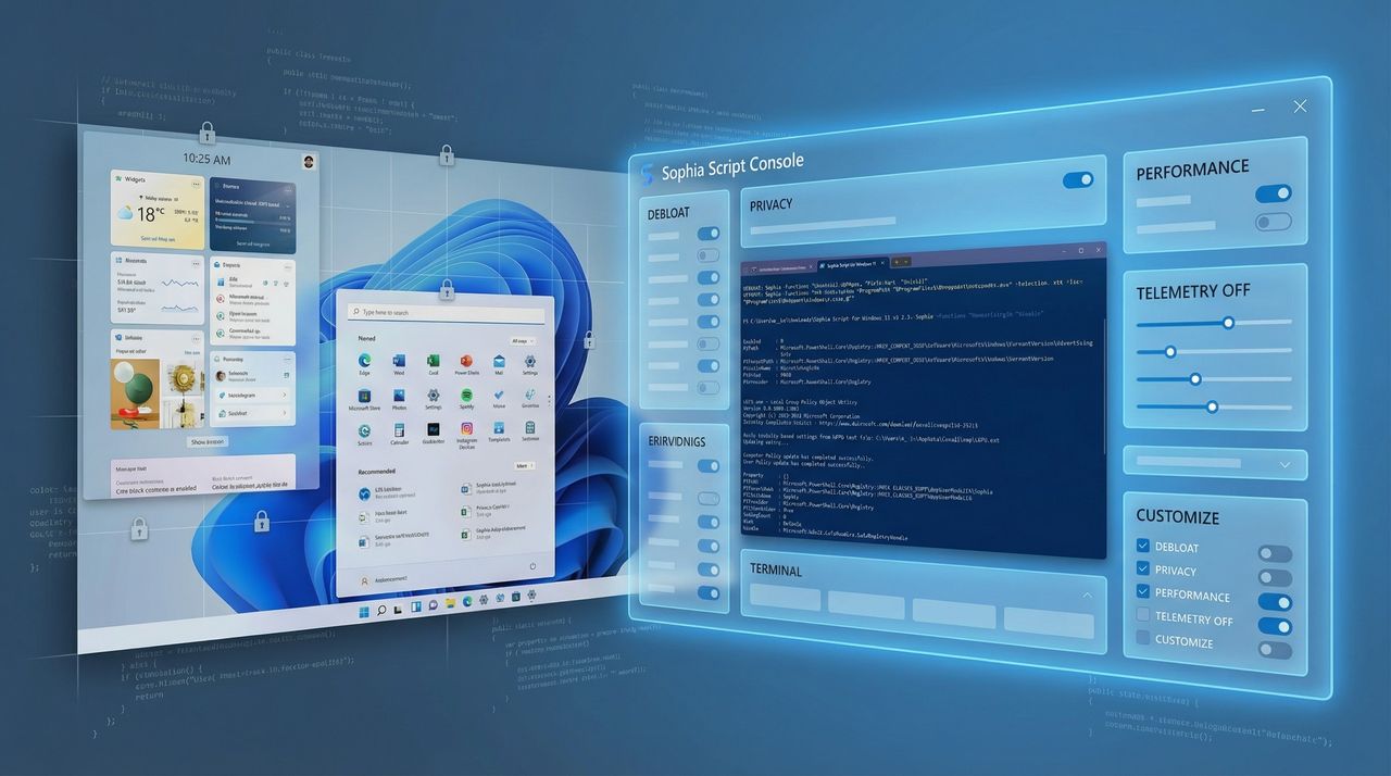 What happens when you fine‑tune Windows 11 with Sophia Script? A lot.