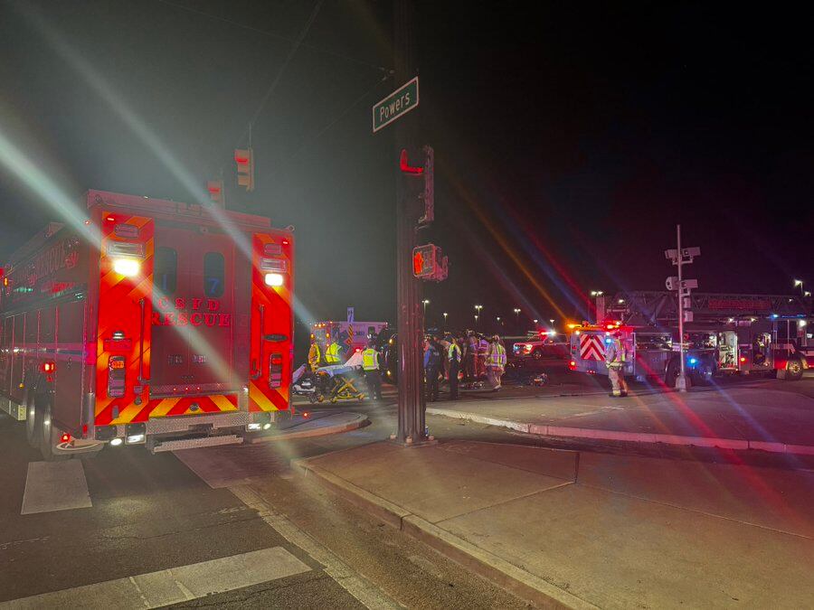 2 taken to hospital after crash at Dublin and Powers