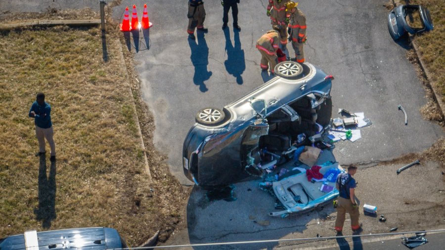 Driver rescued after vehicle overturns in Burtonsville