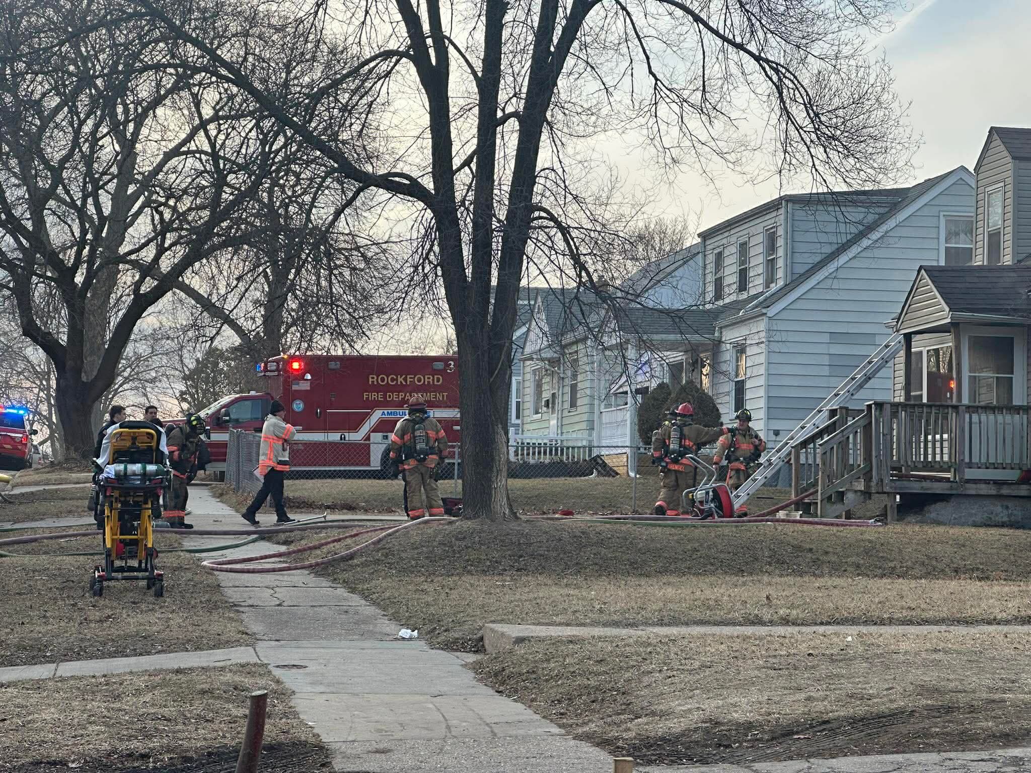 Two juveniles safely evacuated from Rockford house fire