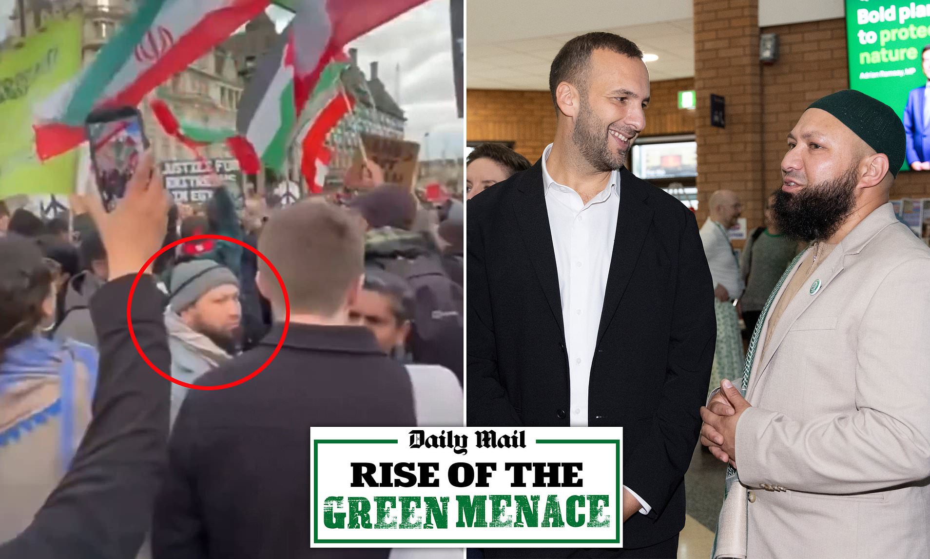 Green Party deputy leader Mothin Ali joins pro-Tehran demonstration in ...