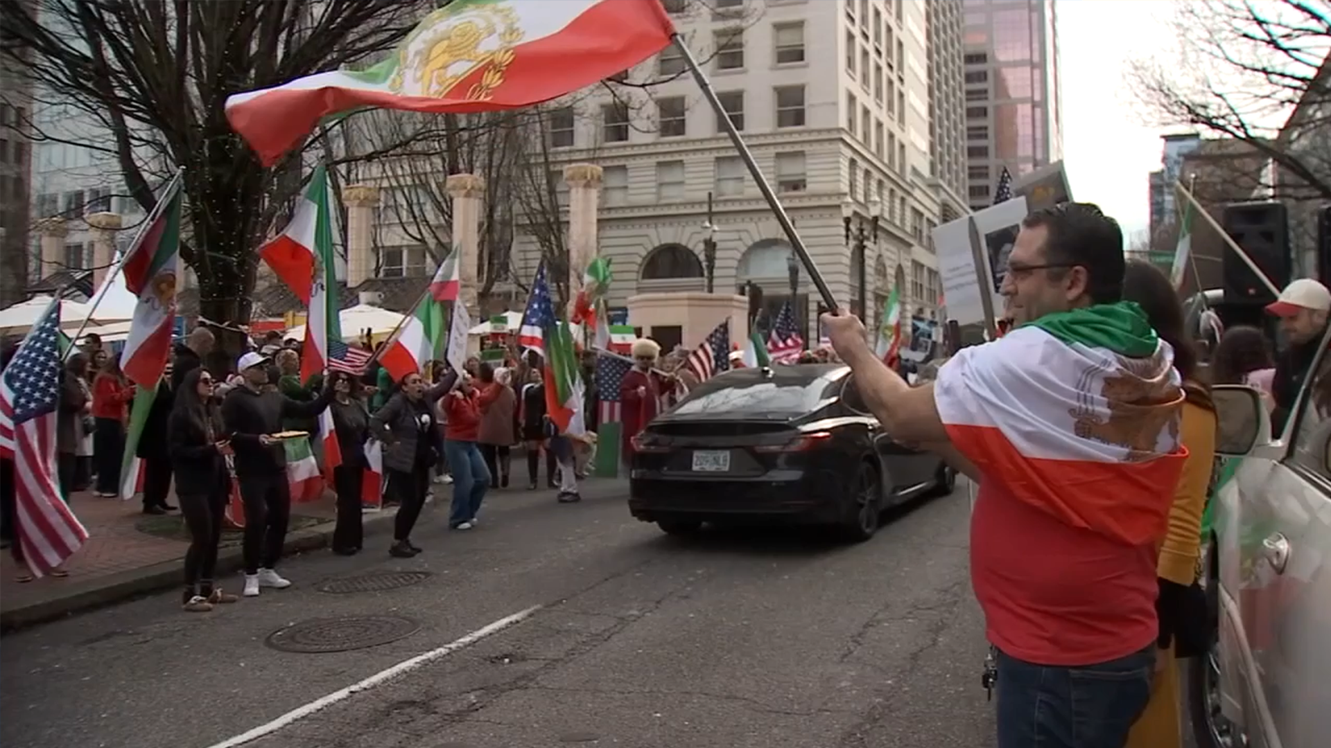 Iranian Oregonians hold Portland rally, celebrate strike that killed ...