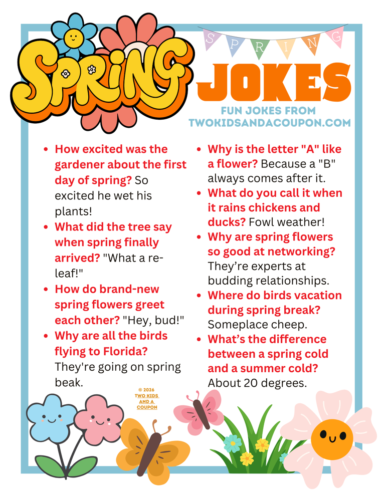 26 spring jokes for the new season