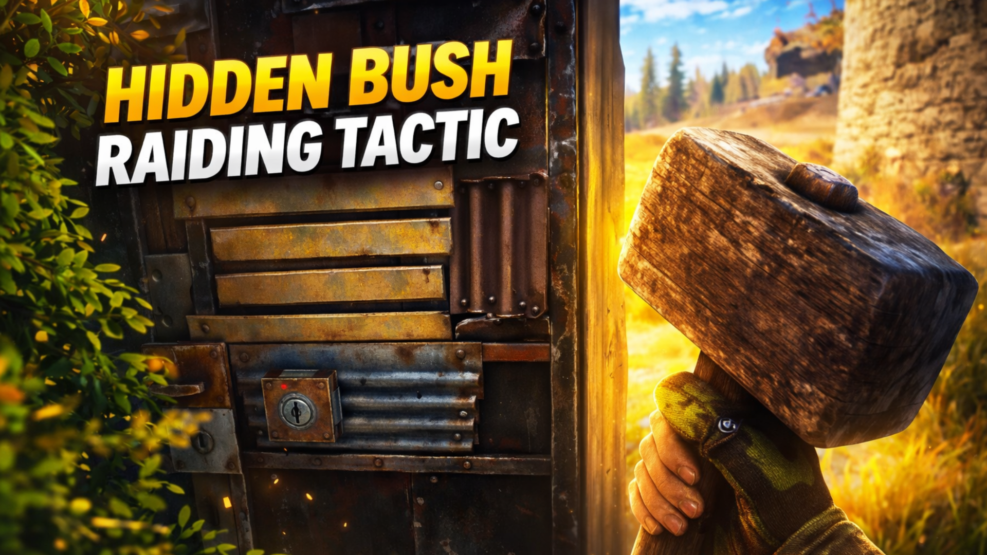 Stealth raid disguised as a bush solo gameplay in popular area