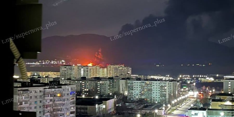 Drones torch Novorossiysk oil terminal<br><br>