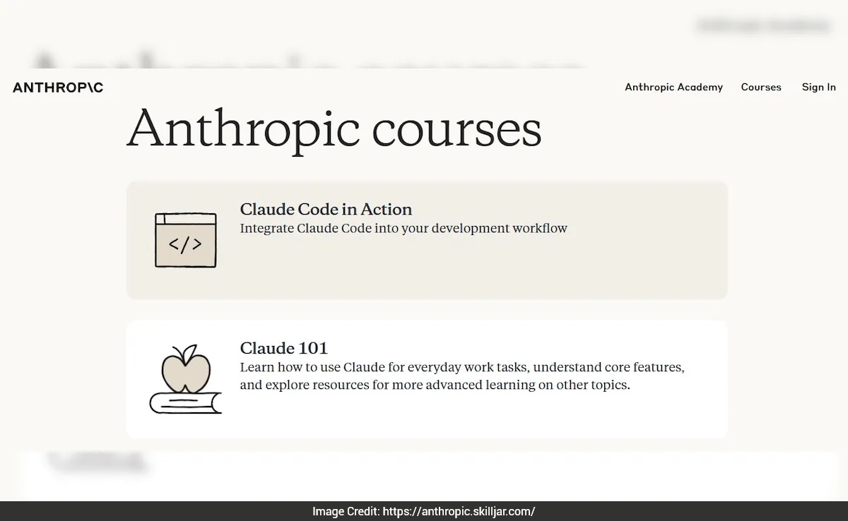 Anthropic launches free AI learning platform with courses on Claude, AI ...