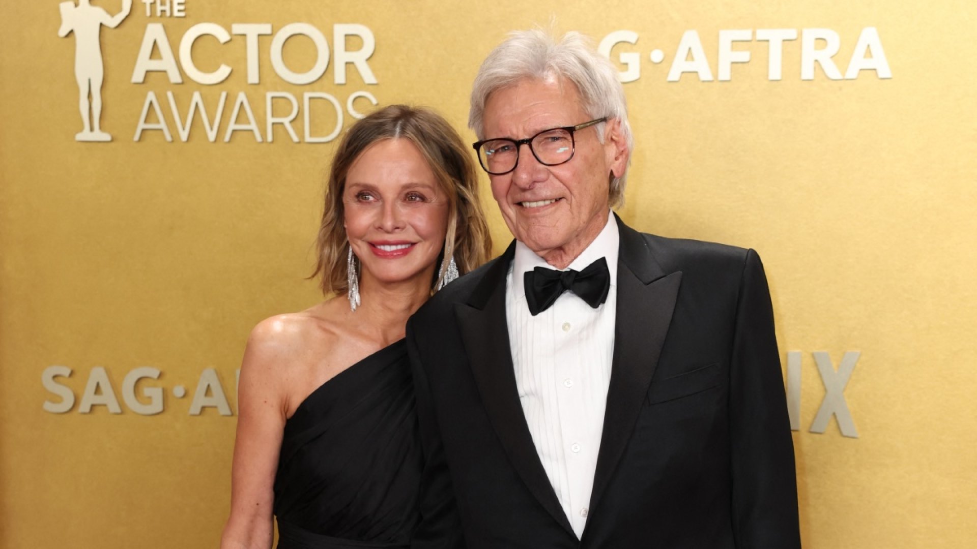 Harrison Ford and Calista Flockhart display PDA at SAG's 2026 Actor Awards