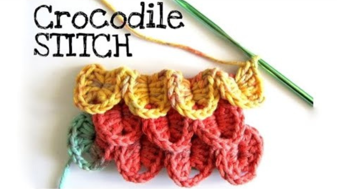 Uncinetto facile punto coccodrillo tutorial