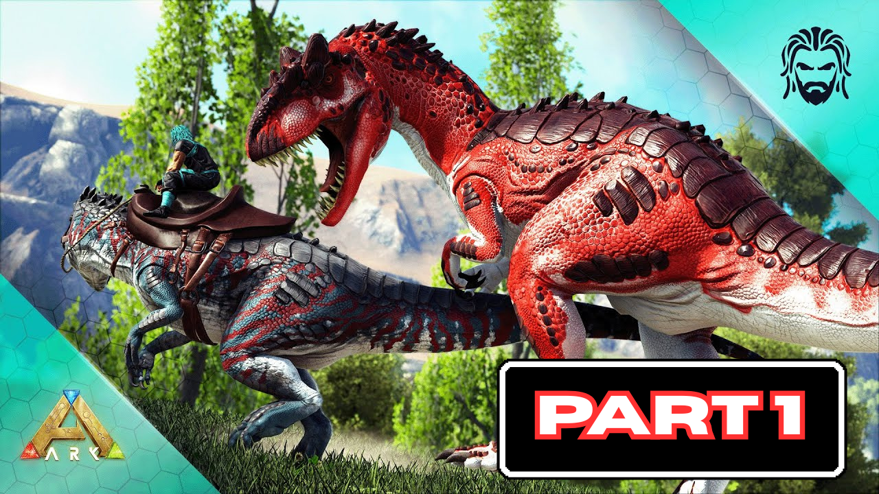I tamed a small allosaur ARK Caballus survival story part 1