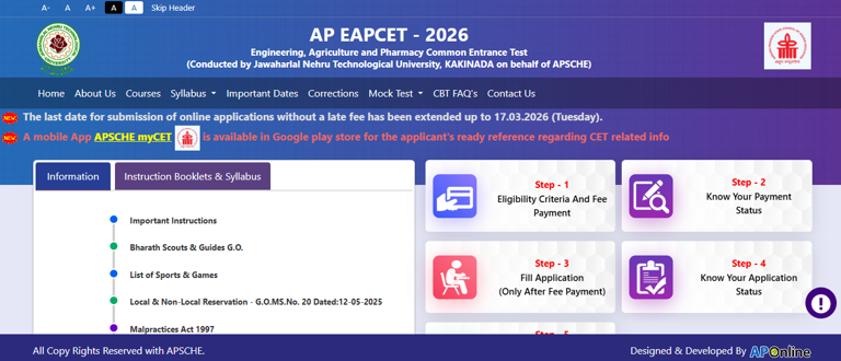 AP EAMCET 2026 registration deadline extended: Check new date, direct ...