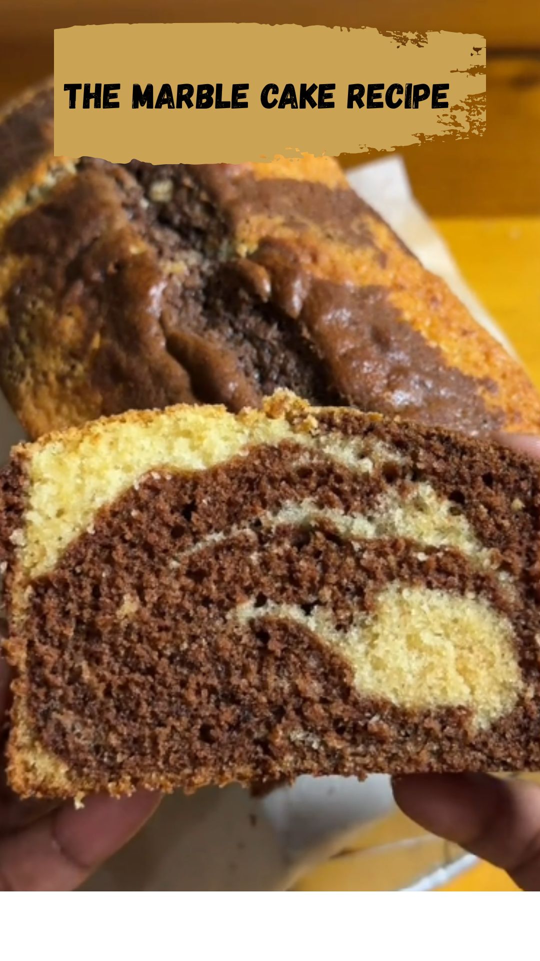 How to bake a moist marble cake with perfect bakery style results