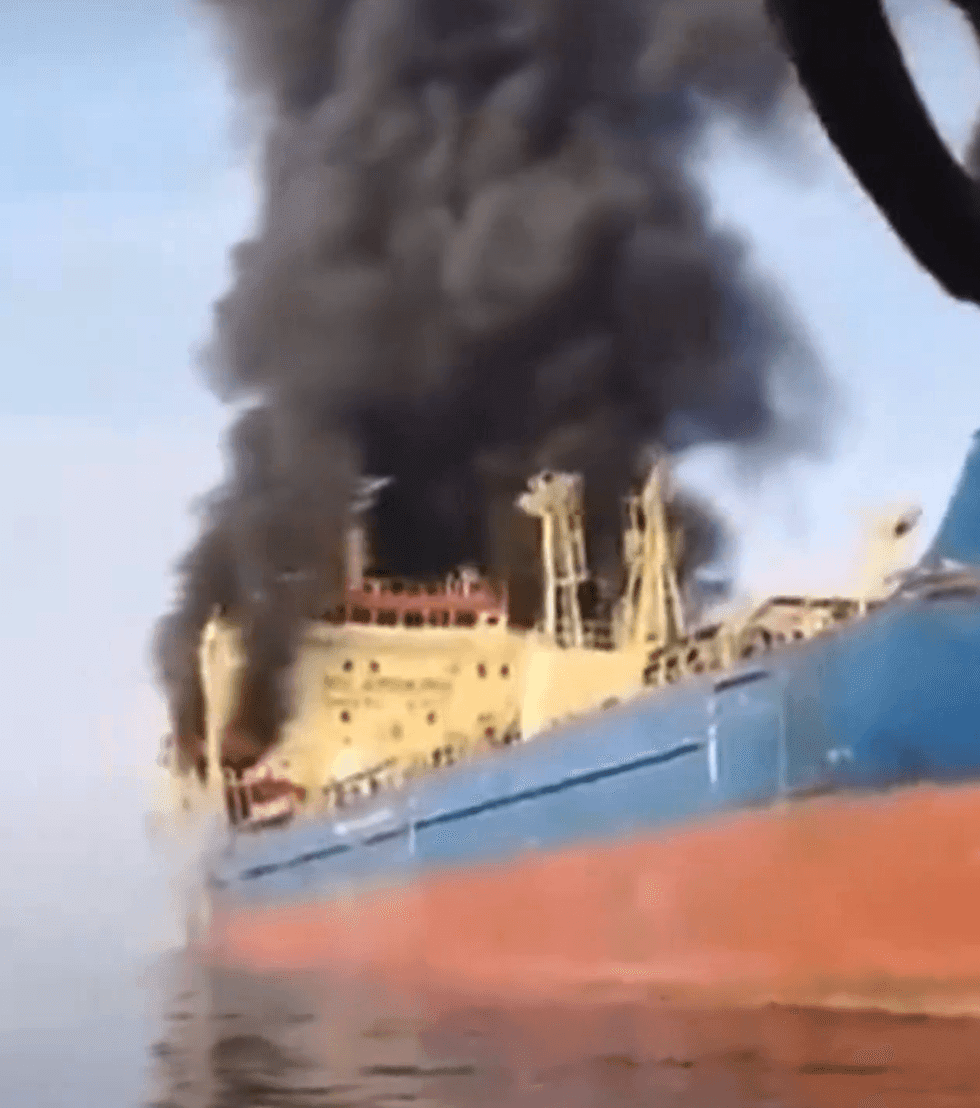 Oil prices skyrocket amid Iran crisis as tankers burn in Strait of Hormuz