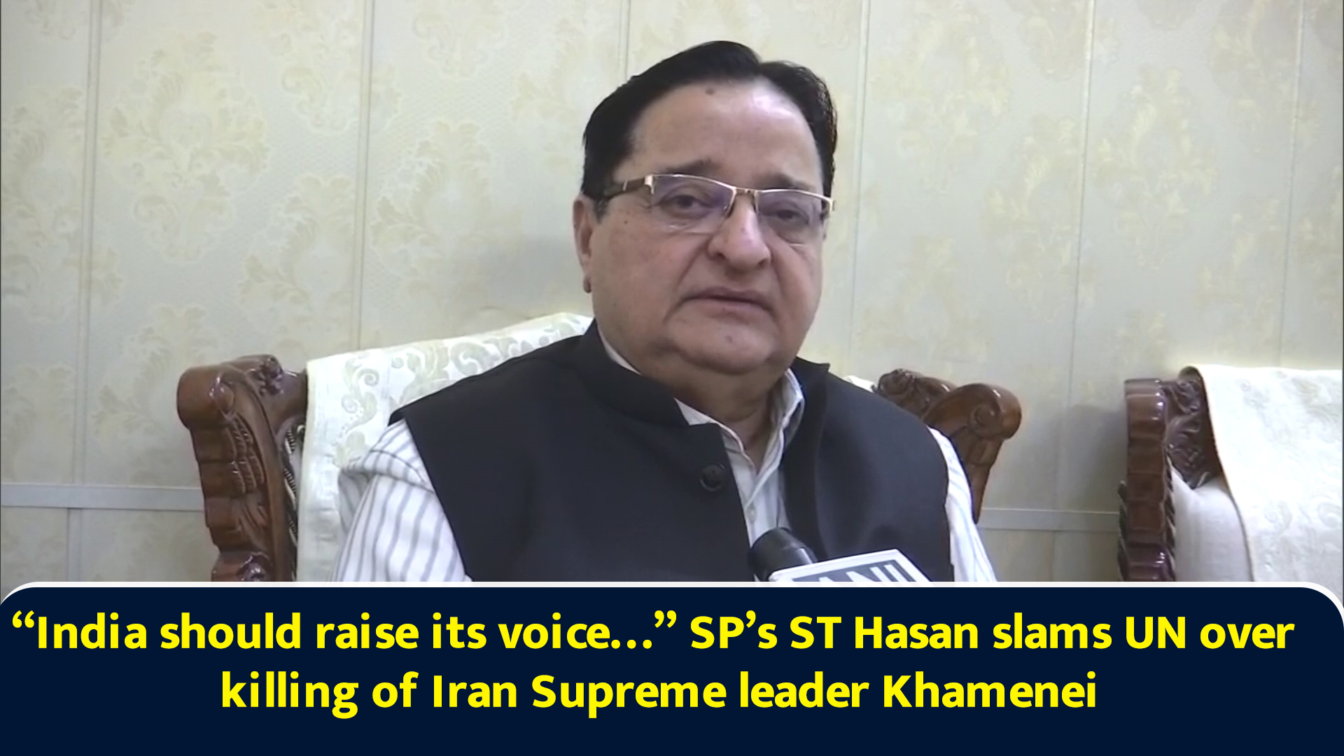 India should raise its voice... SP’s ST Hasan slams UN over killing of ...