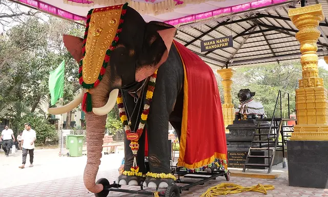 Chennai temple opts for mechanical elephant to spare animal suffering ...