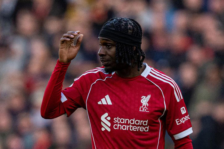 Jeremie Frimpong returned from injury during Liverpool's win against West Ham
