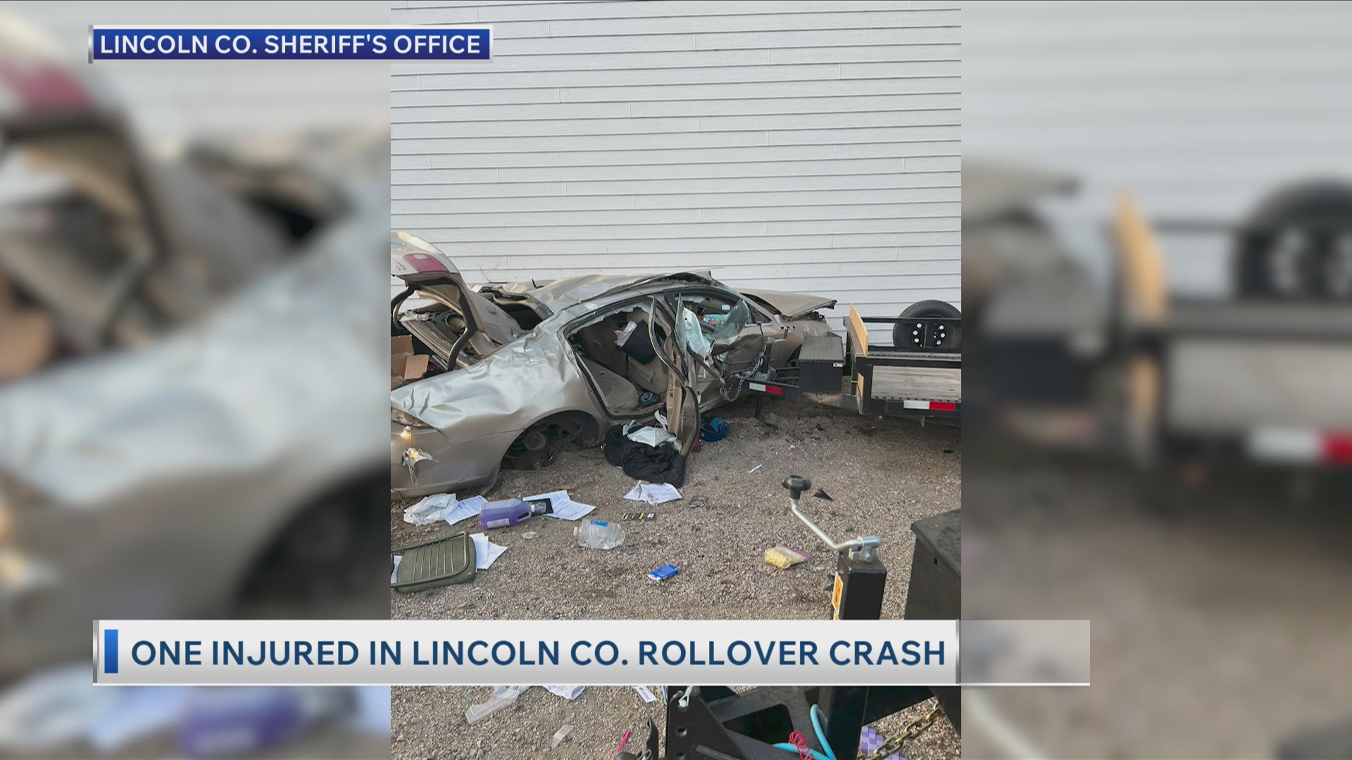 One injured in Lincoln Co. rollover crash