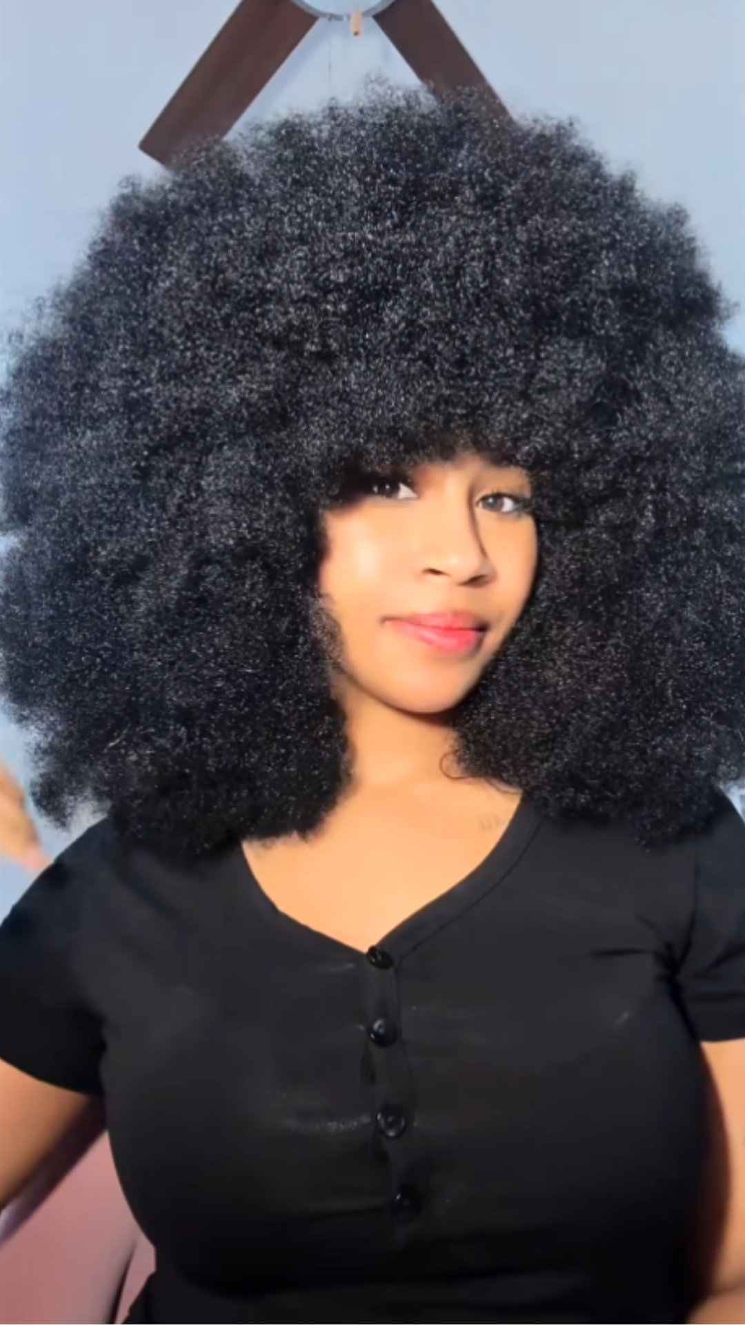 Afro hair refresh with starry self care