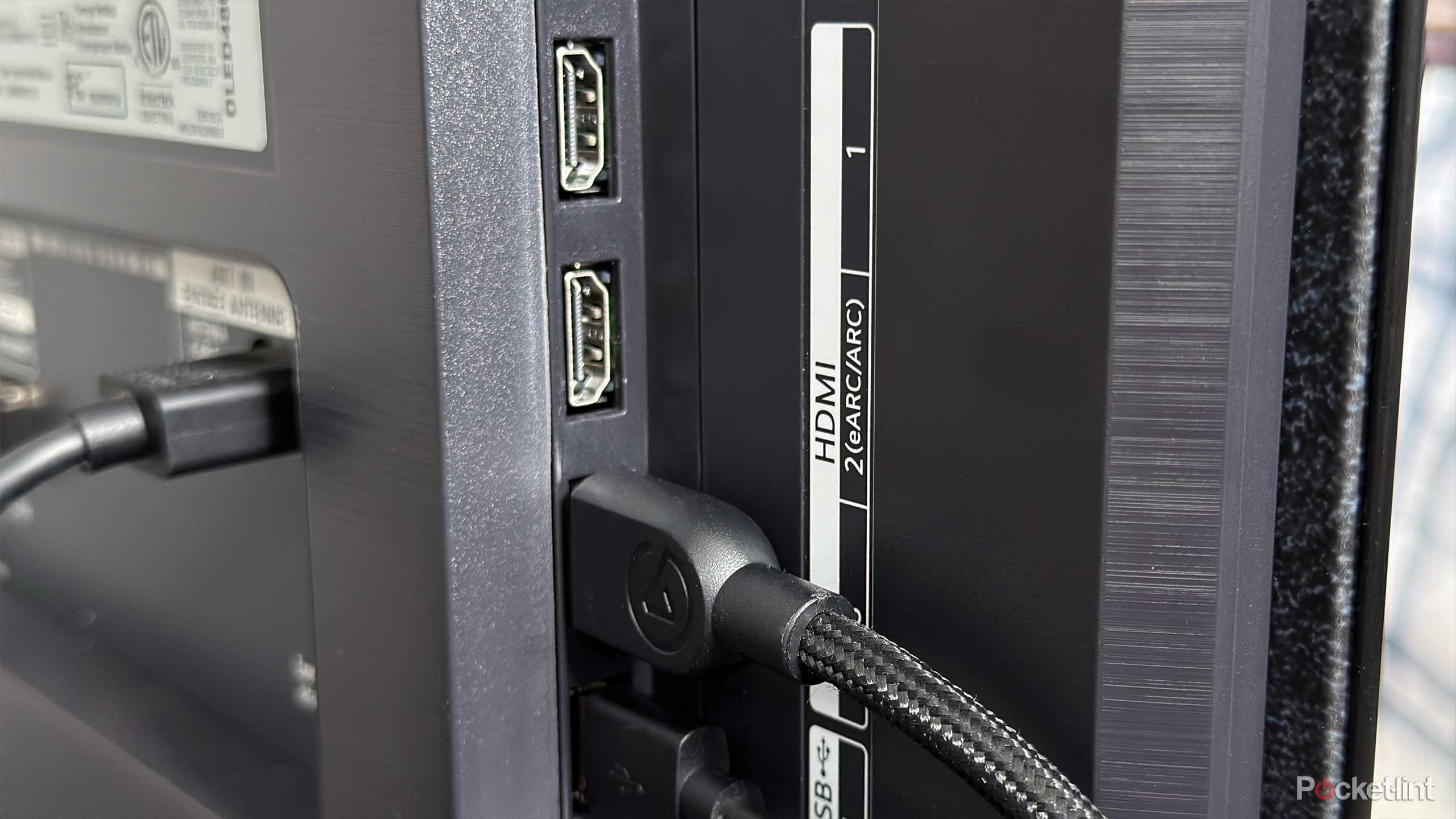 HDMI eARC port on LG C5 TV.