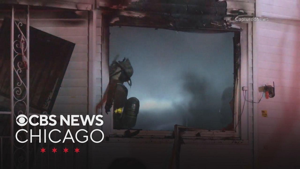 Crews work to put out house fire on Chicago's West Side