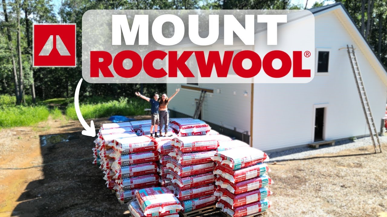 Installing a mountain of insulation around the house
