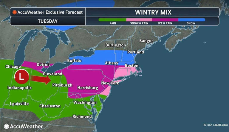 Back-to-back winter storms will bring snow, ice: Here's timing