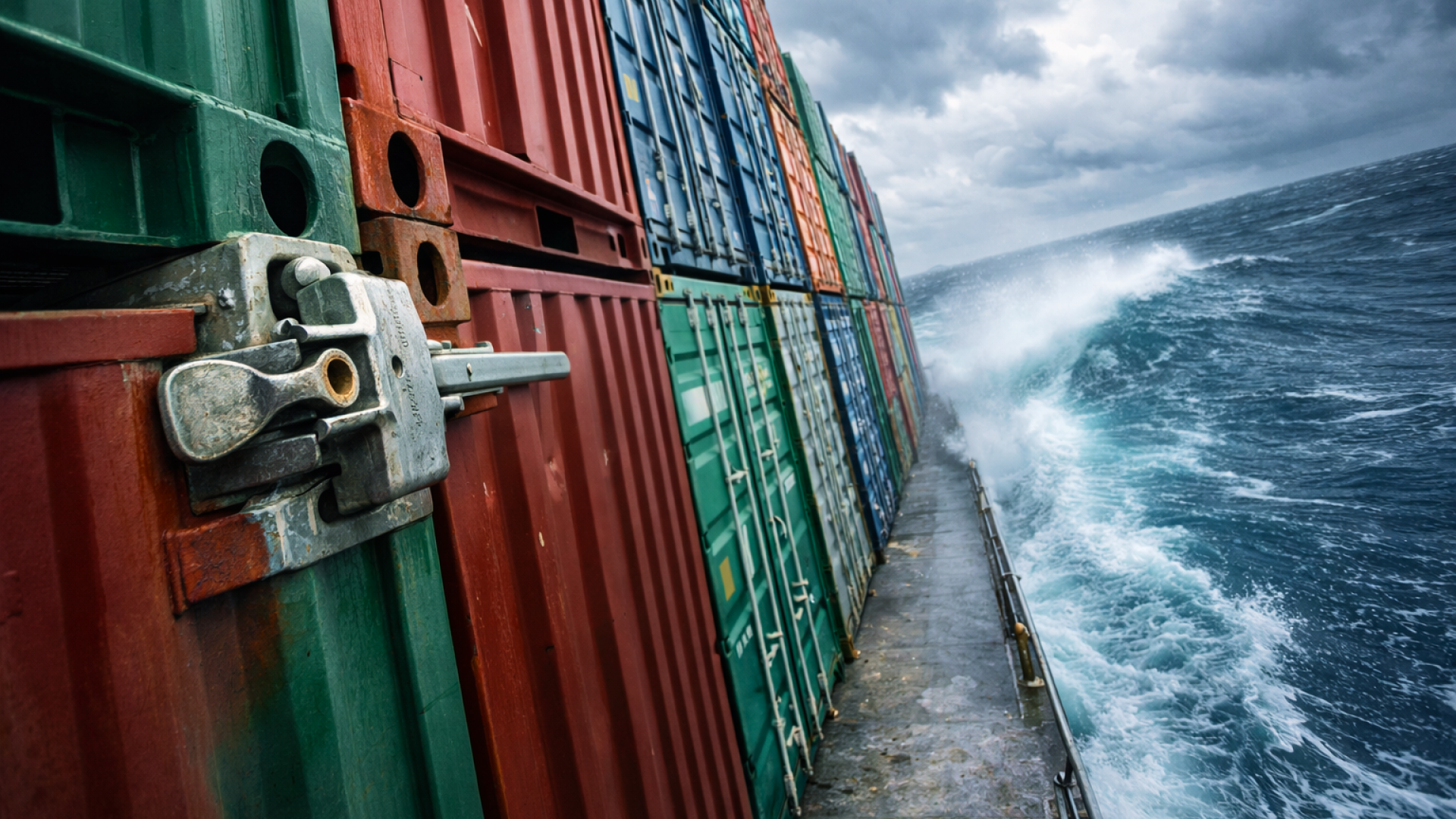The hidden mechanics of container stacks, how twist locks secure ...