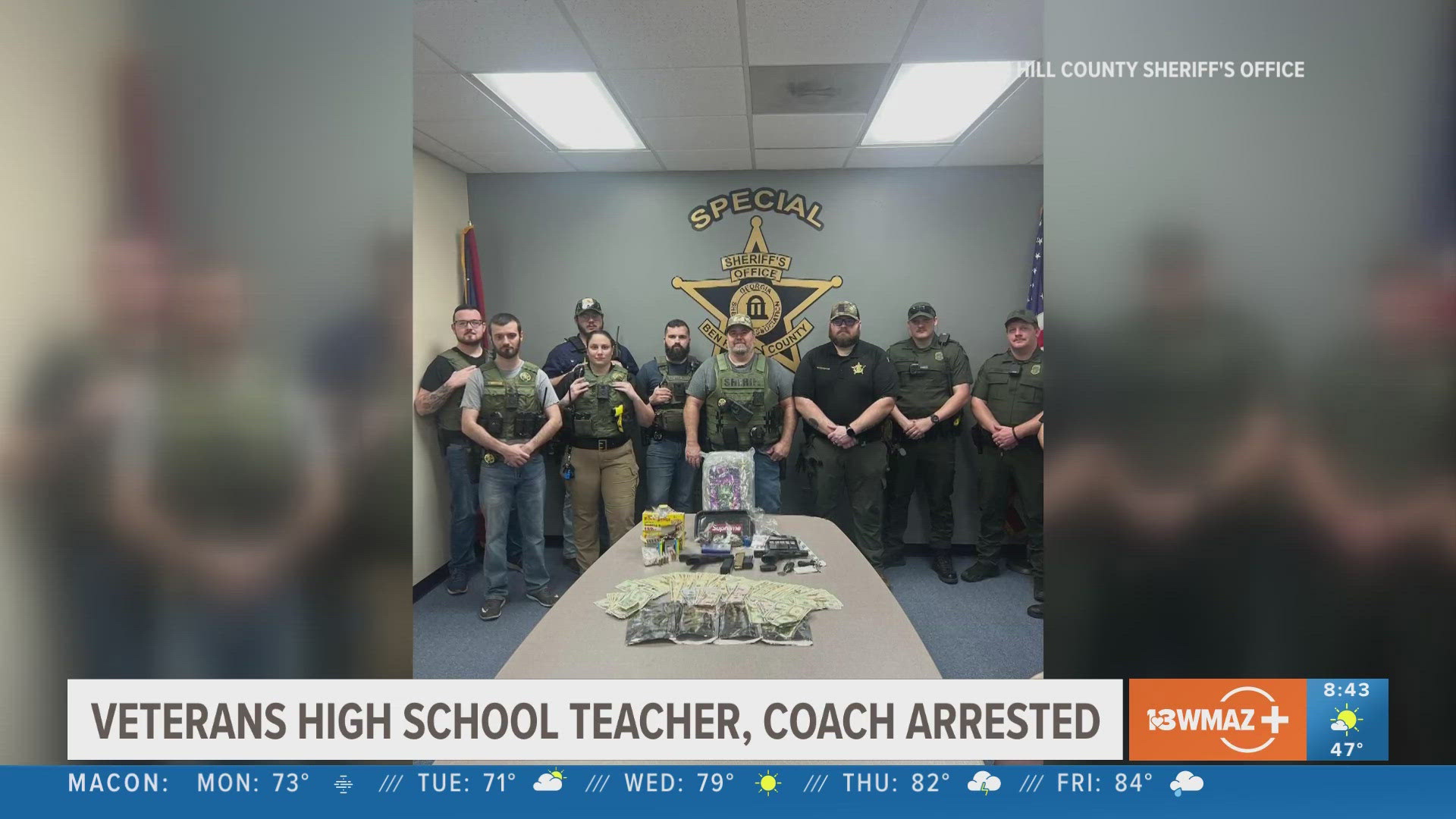 Veterans High School football coach arrested on drug distribution charges