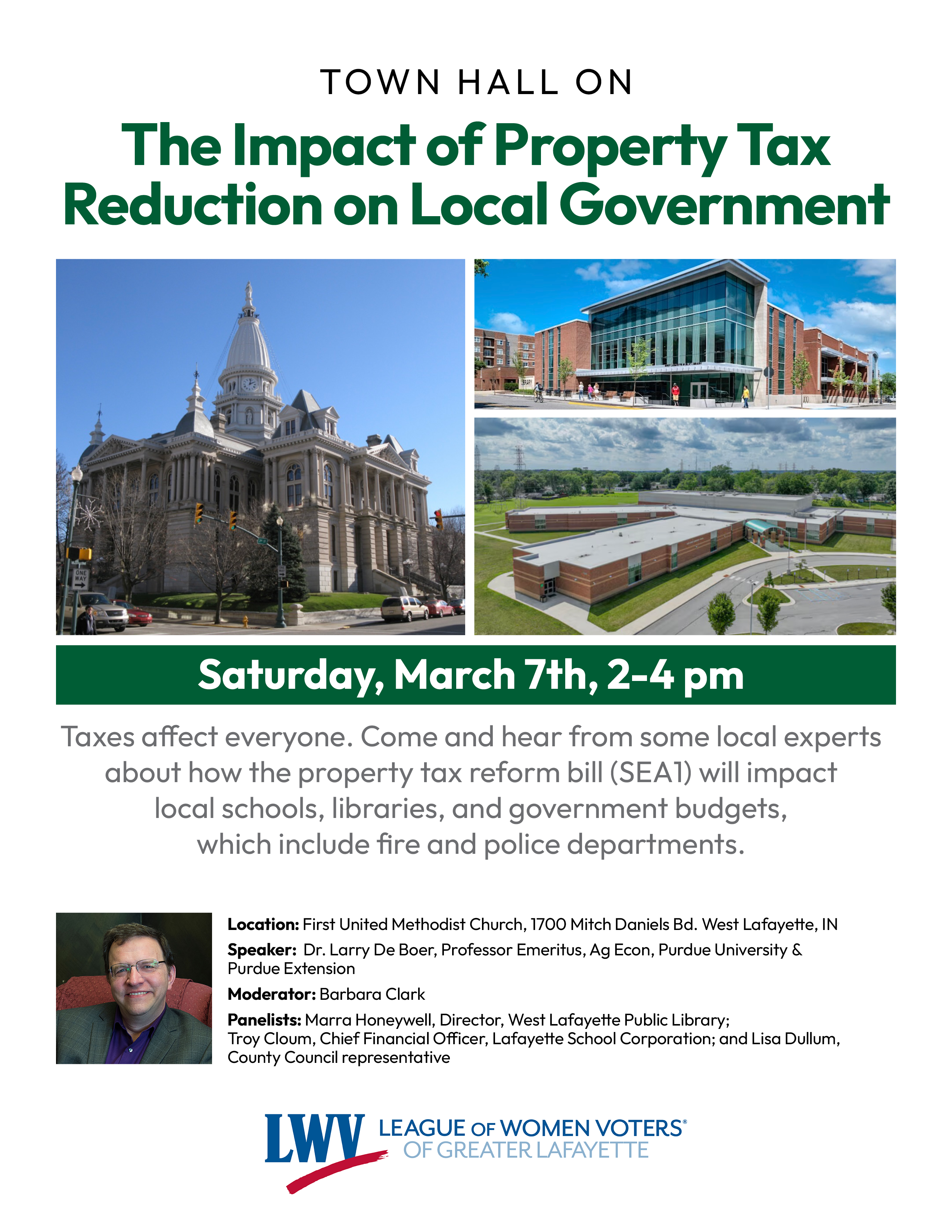 Residents invited to town hall on property tax reduction bill