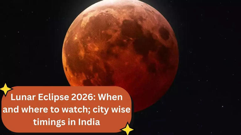 Lunar eclipse 2026: When and where to watch; city-wise timings in India