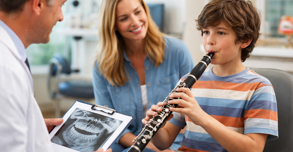 My child's orthodontist prescribed clarinet lessons to help with ...