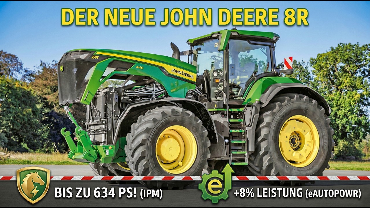 John Deere 8RX 540 setzt neue Maßstäbe im Großtraktor-Segment