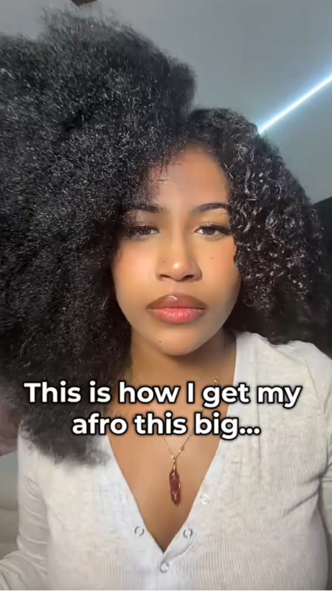 How I get my afro this big | Natural hair routine & growth tips