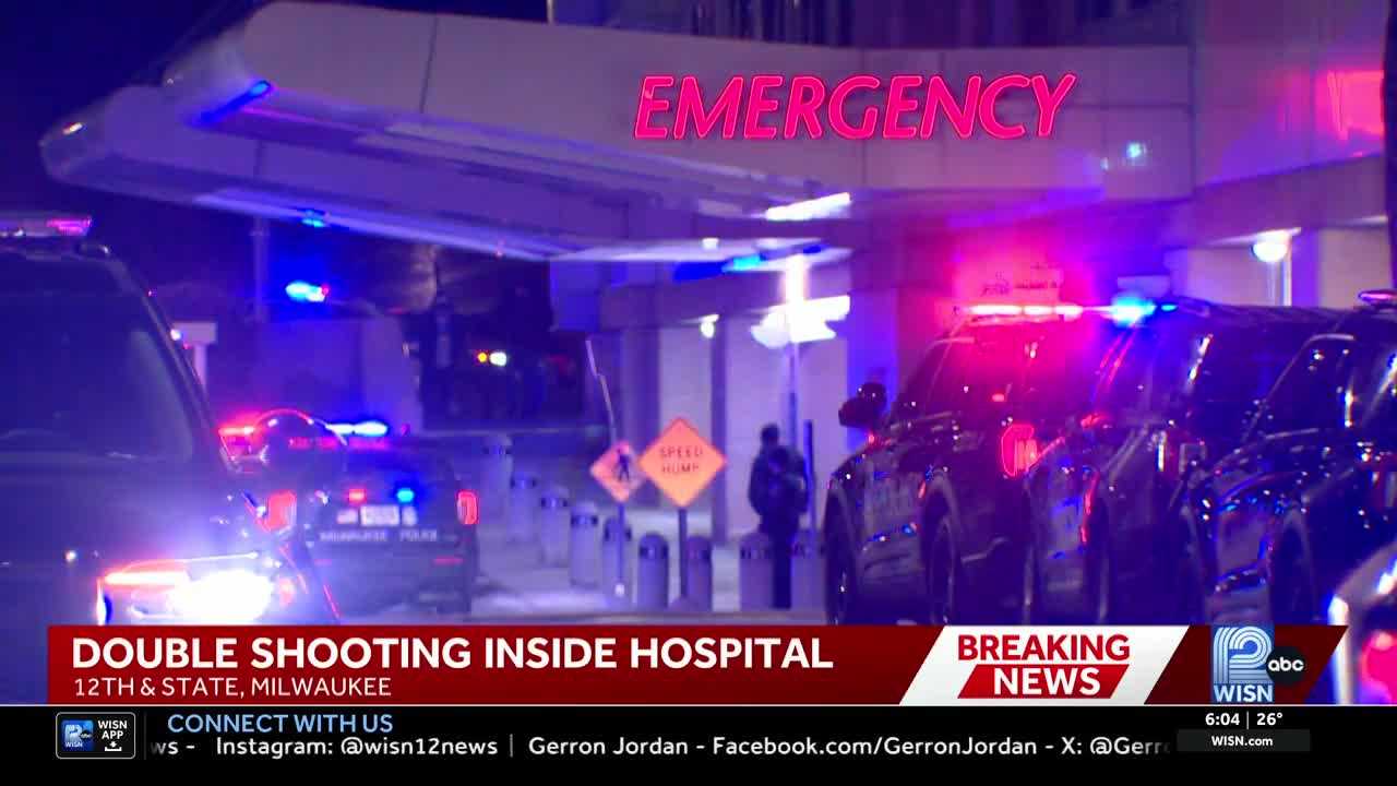 Double shooting inside Milwaukee hospital leaves one critically injured