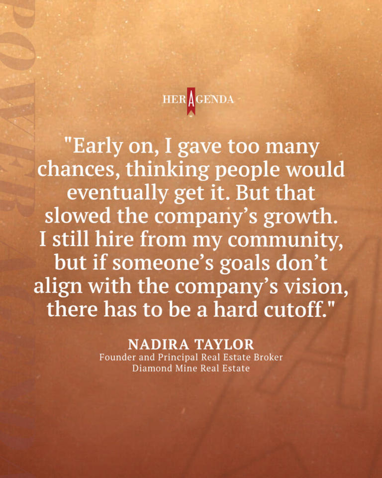 A peek inside her agenda: Nadira Taylor