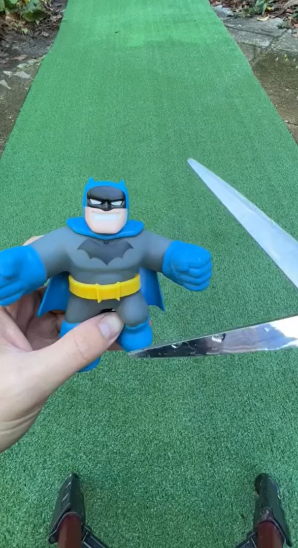 Inflating Batman until it finally pops