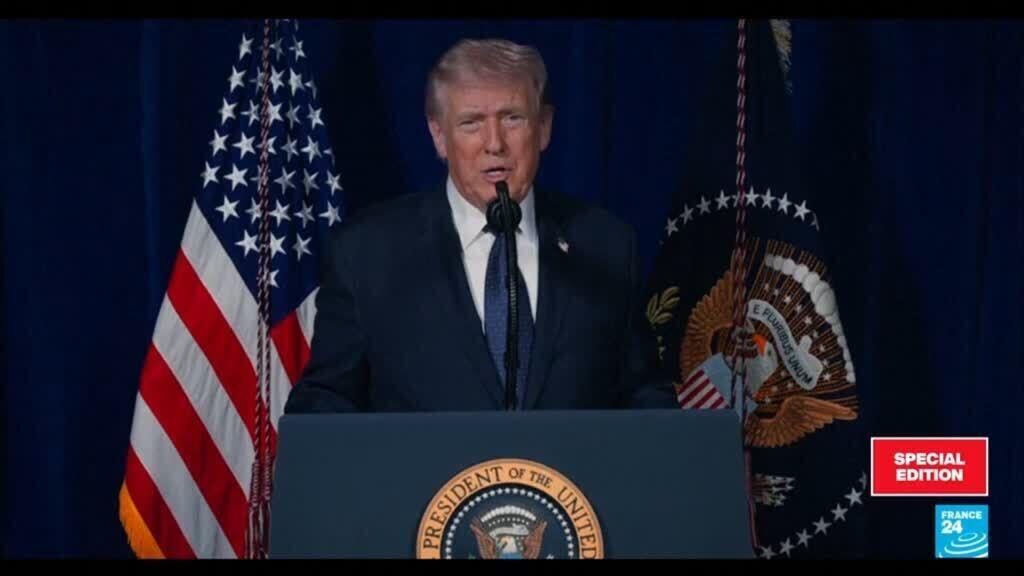 Donald Trump urges Iranian military forces to surrender