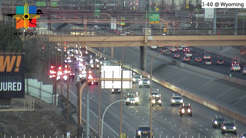 Pedestrian killed on I-40 east near Louisiana and Wyoming
