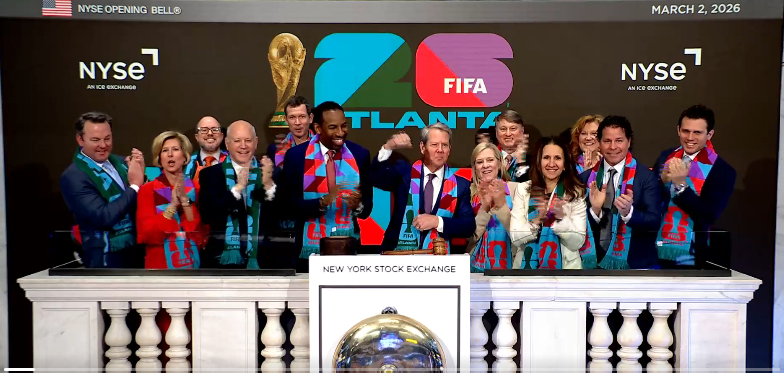 Atlanta's FIFA World Cup Host Committee rings NYSE opening bell