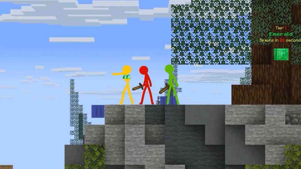 Villagers Bedwars: Stick figures defend their deals