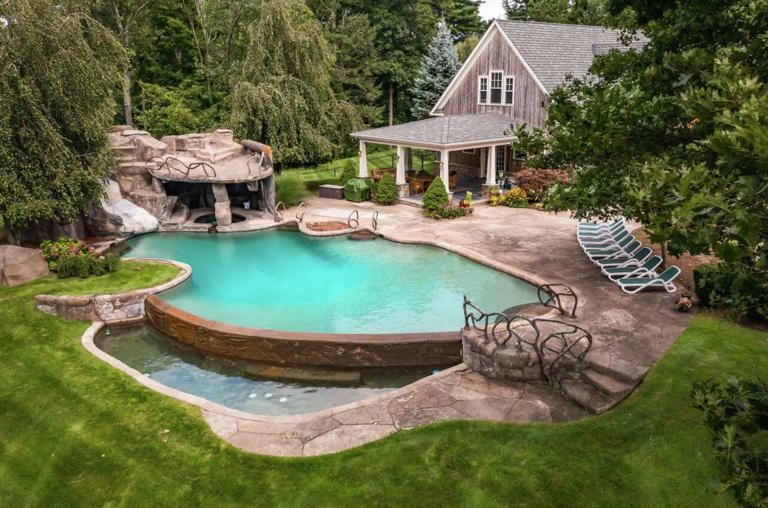 CT estate with underground tunnel and fish-shaped pool lists for $4M