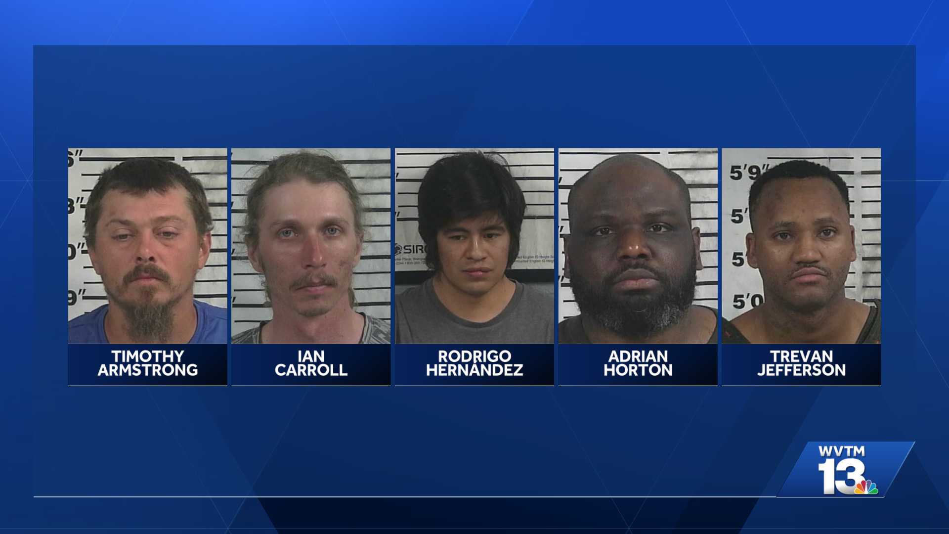 Five arrested in central Alabama child exploitation sting