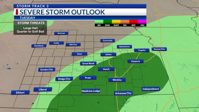 Storm Track 3 forecast: Strong storms Tuesday night, unsettled pattern ...