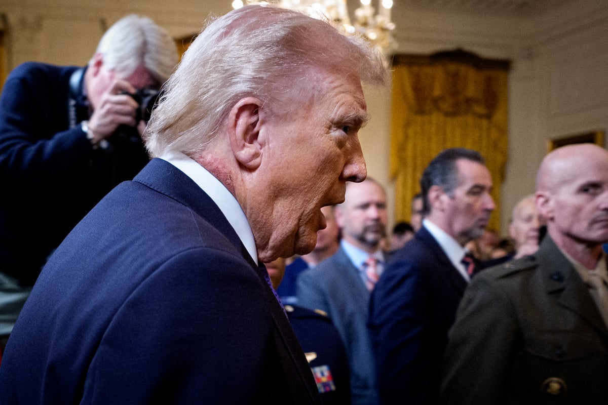 Trump’s neck rash raises new questions over his health