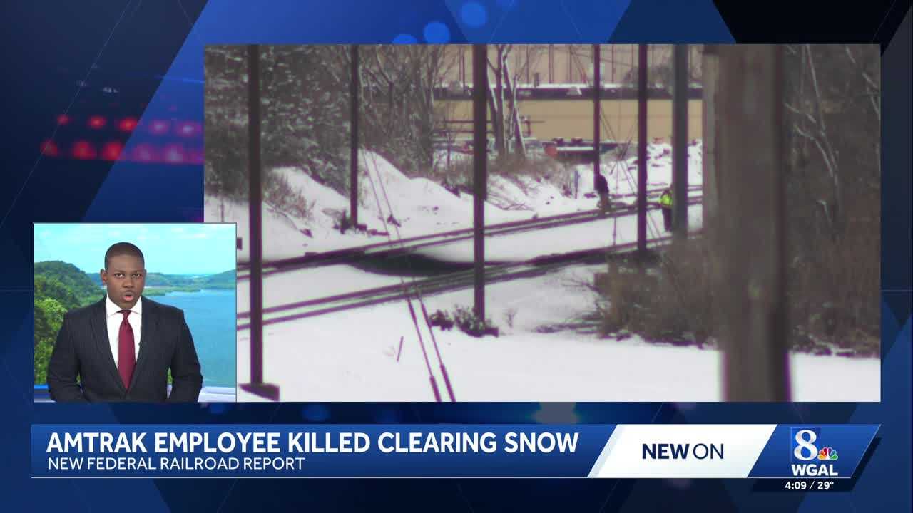 Amtrak employee killed by train while clearing snow in Lancaster County ...