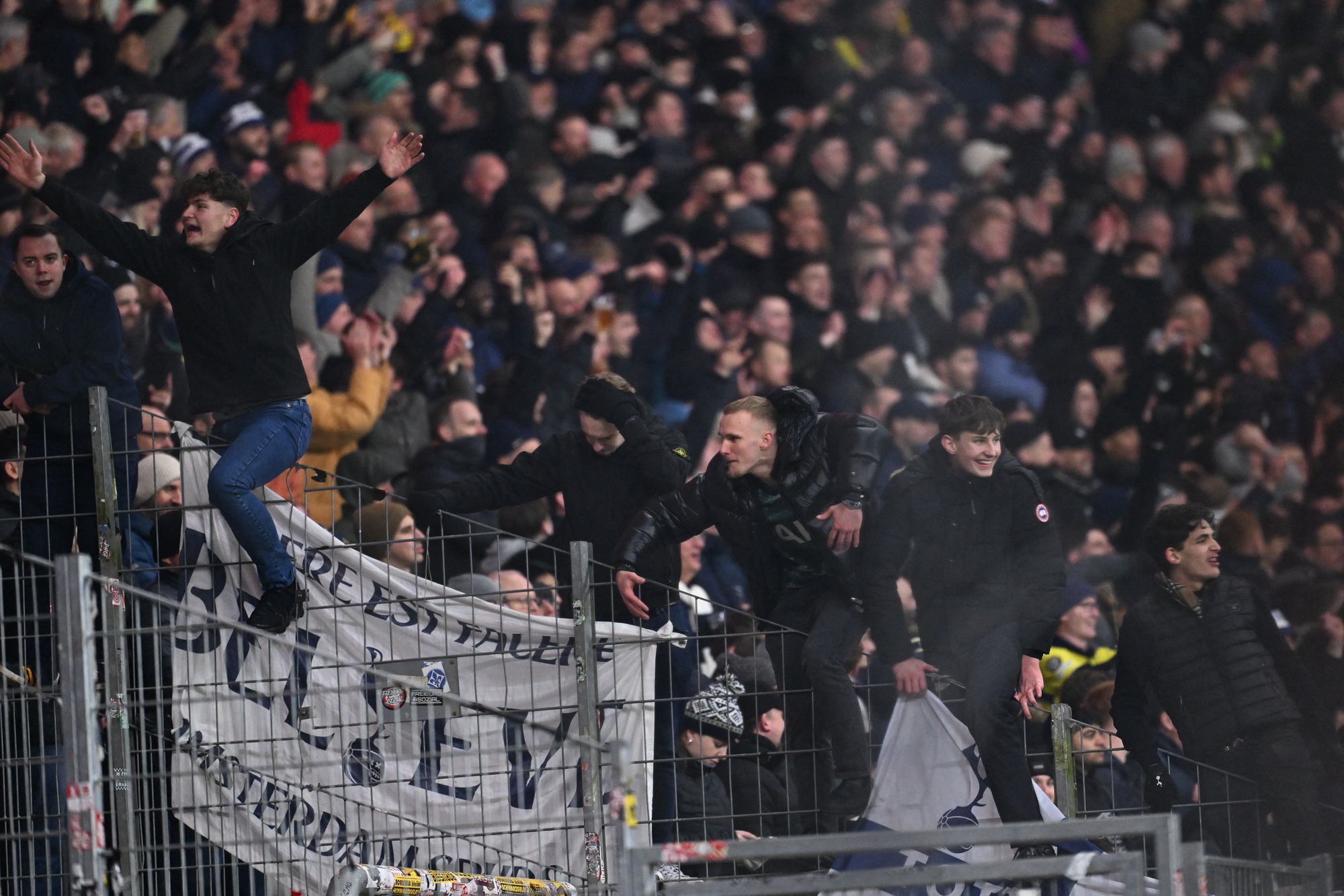 Tottenham ban three fans over Nazi salutes during Champions League tie